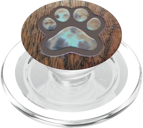 Pfotenabdruck PopSockets PopGrip für MagSafe von Paw Print Dog Mom Cat Mom