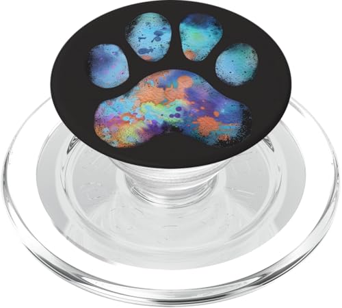 Pfotenabdruck PopSockets PopGrip für MagSafe Pfotenabdruck PopSockets PopGrip für MagSafe von Paw Print Dog Mom Cat Mom