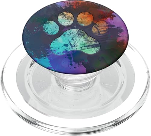Pfotenabdruck PopSockets PopGrip für MagSafe von Paw Print Dog Mom Cat Mom