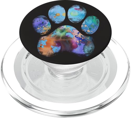 Pfotenabdruck PopSockets PopGrip für MagSafe von Paw Print Dog Mom Cat Mom
