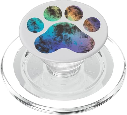 Pfotenabdruck PopSockets PopGrip für MagSafe Pfotenabdruck PopSockets PopGrip für MagSafe von Paw Print Dog Mom Cat Mom