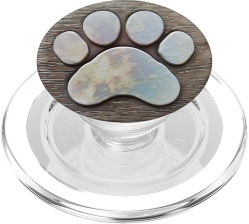 Pfotenabdruck PopSockets PopGrip für MagSafe Pfotenabdruck PopSockets PopGrip für MagSafe von Paw Print Dog Mom Cat Mom