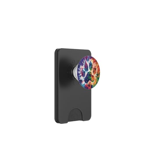 Pfotenabdruck PopSockets PopWallet für MagSafe von Paw Print Dog Mom Cat Mom