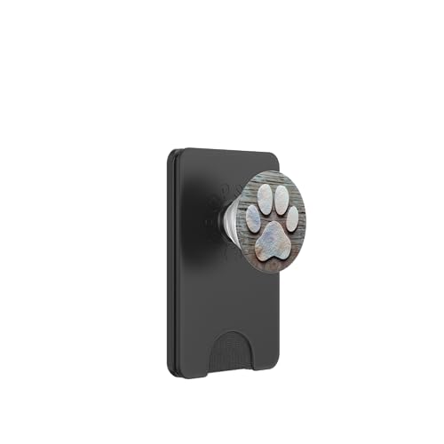 Pfotenabdruck PopSockets PopWallet für MagSafe von Paw Print Dog Mom Cat Mom
