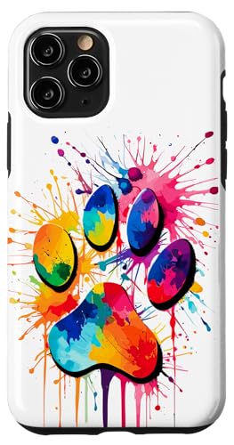 Hülle für iPhone 11 Pro Pfote eines Hundes für Tierliebhaber, niedlicher bunter Pfotenabdruck Hülle für iPhone 11 Pro Pfote eines Hundes für Tierliebhaber, niedlicher bunter Pfotenabdruck von Paw print dog or cat for pet lover