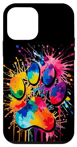 Hülle für iPhone 12 mini Pfote eines Hundes für Tierliebhaber, niedlicher bunter Pfotenabdruck Hülle für iPhone 12 mini Pfote eines Hundes für Tierliebhaber, niedlicher bunter Pfotenabdruck von Paw print dog or cat for pet lover