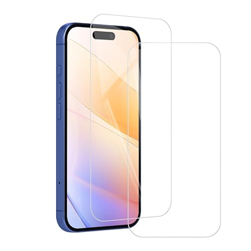 Panzer für iPhone 16(6,1") Schutzfolie,9H Härte Full Screen Schutz für iPhone 16 Schutzglas, Anti-Fingerprint für iPhone 16 Folie, 2er Pack für iPhone 16 Displayschutz von PawHoly