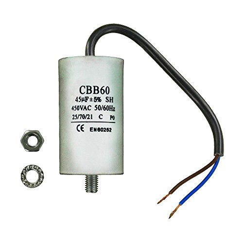 EUROPART 11-ca-45 C Universal Kondensator mit Kabel Steckern, 21 cm von Paxanpax
