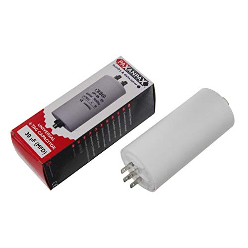 Paxanpax PLD059 Universal-Kondensator mit 4 Fächern, 30uF/30MFD, 450VAC von Paxanpax