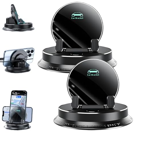 Deloyye Handyhalterung Auto, 360° Drehbare Deloyye Handy Halterung Biohofer Multifunktionaler Handyhalter mit Anti-Rutsch Stabiler, für Armaturenbrett Lüftung, Kompatibel mit allen Modellen (2pcs) von Pazvoza