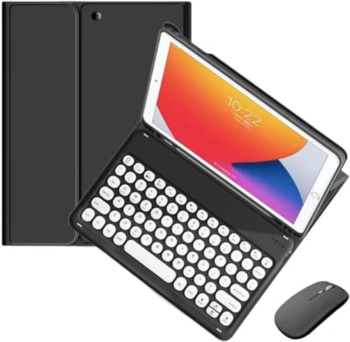 Fire HD 10 & 10 Plus Tablet-Hülle (11. Generation, 2021 Release) – stoßfestes, dünnes PU-Leder, dreifach faltbar, mit automatischer Wake/Sleep-Funktion (Fire 10/10 Plus 2021, schwarz) von PboyiqiS