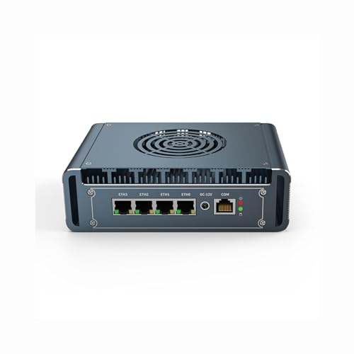 PcZinophyte 12. Gen Firewall Router Aluminium mit Lüfter 4X i226 2.5G LAN Celeron J4125 DDR4 PVE Computer Firewall Mini PC PcZinophyte 12. Gen Firewall Router Aluminium mit Lüfter 4X i226 2.5G LAN Celeron J4125 DDR4 PVE Computer Firewall Mini PC von PcZinophyte
