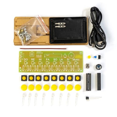 Pcivzxam DIY 8 Tasten Elektronisches Klavier Kit Musiknote Platine Löten Übungsbausatz DIY Elektronik Kit Pcivzxam DIY 8 Tasten Elektronisches Klavier Kit Musiknote Platine Löten Übungsbausatz DIY Elektronik Kit von Pcivzxam