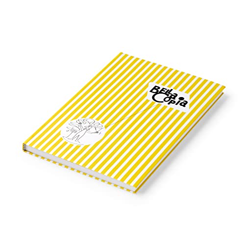 PdiPigna Bella Copia Yellow Midsized Lined Notebook von PdiPigna