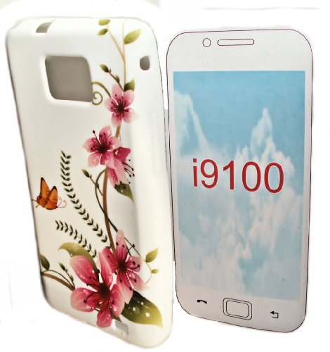 Design Butterfly -5- Silikon TPU Handy Cover Case Hülle Schale kompatibel mit Samsung i9100 Galaxy S2 von PeKa Internethandel