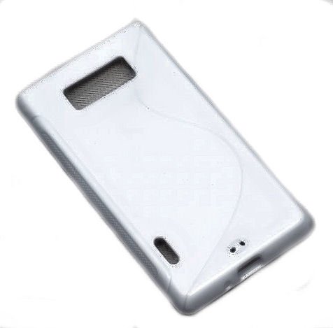 PeKa Internethandel S-Rubber Hülle kompatibel mit LG P700 Optimus L7 - Silikon TPU Handy Hülle Cover case Schutzhülle Bumper in Weiß von PeKa Internethandel