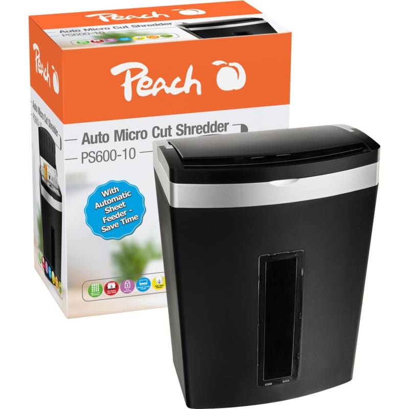 Auto Micro Cut Schredder PS600-10, Aktenvernichter von Peach