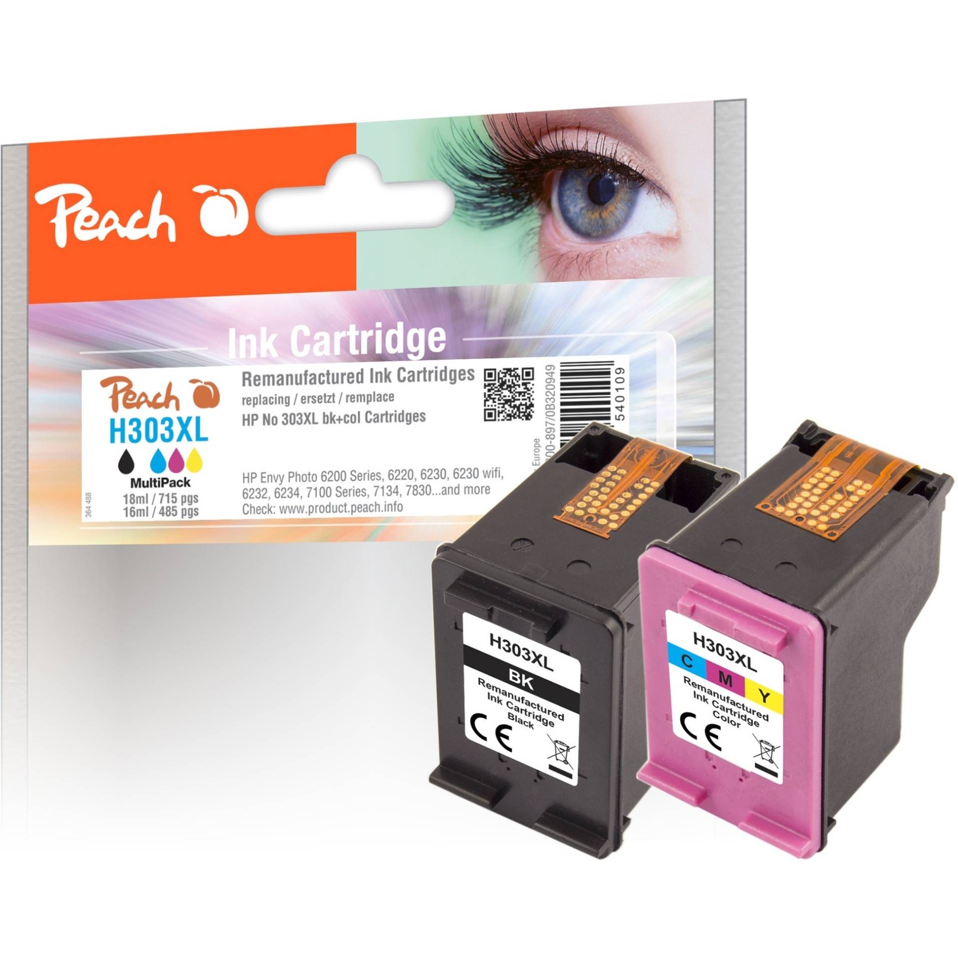 Druckköpfe Spar Pack PI300-897, Tinte von Peach