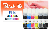 Peach 321706 Druckerpatrone 6 Stück(e) Kompatibel Standardertrag Schwarz, Cyan, Grau, Magenta, Gelb von Peach