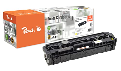 Peach H216-W2410/1/2/3 Tonermodul gelb ersetzt HP No. 216A, W2412A für z.B. HP Color Laserjet Pro MFP M 183 fw, HP Color Laserjet Pro M 155 nw, HP Color Laserjet Pro M 180 von Peach