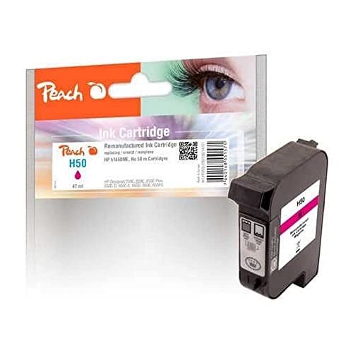 Peach H40/44/50 Druckkopf magenta ersetzt HP No. 50 m, 51650ME für z.B. HP DesignJet 250 C, HP DesignJet 650 C, HP DesignJet 650 C Plus, HP DesignJet 650 C-D, HP DesignJet 650 C-E, HP DesignJet 650 D von Peach