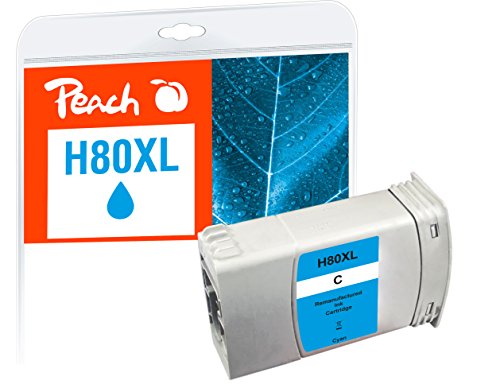 Peach H80 Druckerpatrone XL cyan ersetzt HP No. 80XL C, C4846A für z.B. HP DesignJet 1050 C, HP DesignJet 1050 C Plus, HP DesignJet 1055 CM, HP DesignJet 1055 CM Plus Peach H80 Druckerpatrone XL cyan ersetzt HP No. 80XL C, C4846A für z.B. HP DesignJet 1050 C, HP DesignJet 1050 C Plus, HP DesignJet 1055 CM, HP DesignJet 1055 CM Plus von Peach