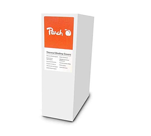 Peach PBT406-04 Thermobindemappe, A4, 40 Blätter, 80 g/m², 100 Stück, weiß von Peach