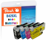 Peach PI500-395 Druckerpatrone 4 Stück(e) Kompatibel Hohe (XL-) Ausbeute Schwarz, Cyan, Magenta, Gelb von Peach