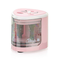 Peach PO102 Elektrischer Bleistiftspitzer Rose, Weiß von Peach