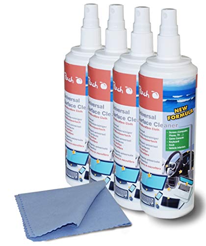 Peach Universal-Oberflächenreiniger 250ml mit Mikrofasertuch - antistatisch, biologisch abbaubar - PA104 Peach Universal-Oberflächenreiniger 250ml mit Mikrofasertuch - antistatisch, biologisch abbaubar - PA104 von Peach