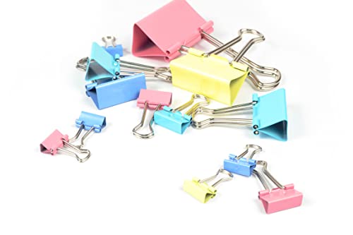 Peach Vielzweck-Klammern - 100 Clips in verschiedenen Größen farbig assortiert - für Haushalt, Büro und Technik - PO111 von Peach