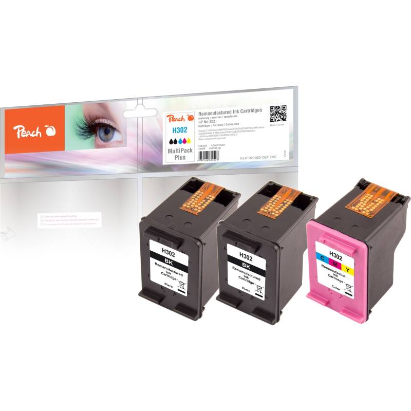 Tinte 2x schwarz + color PI300-658 von Peach