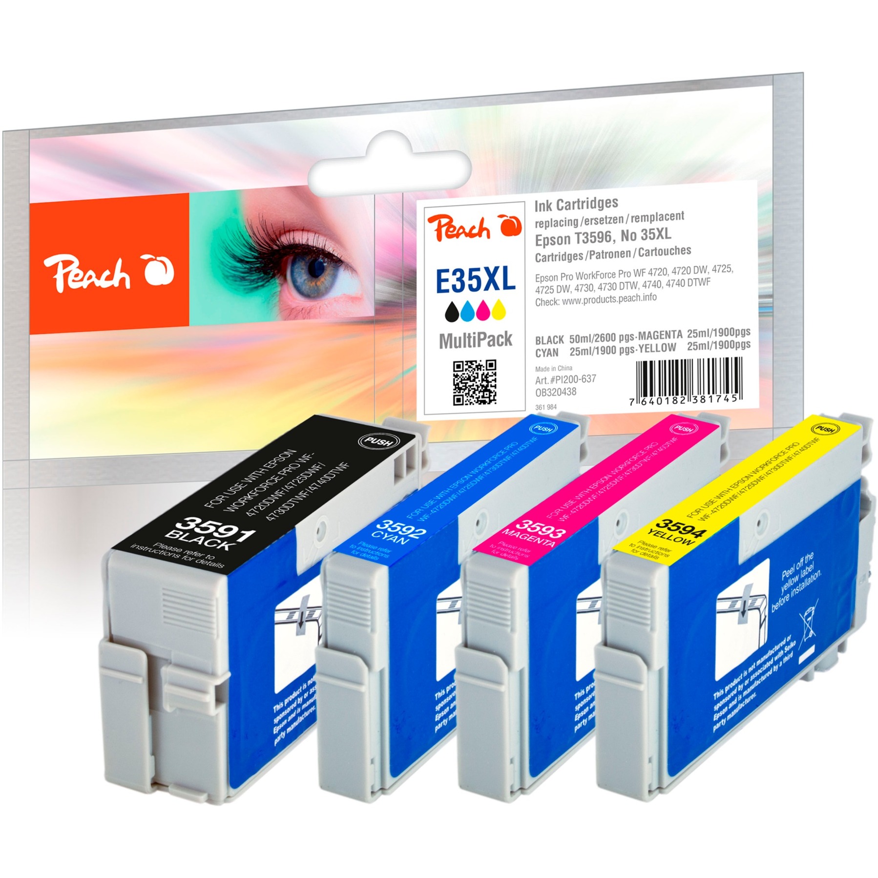 Tinte Spar Pack XL PI200-637 Tinte Spar Pack XL PI200-637 von Peach