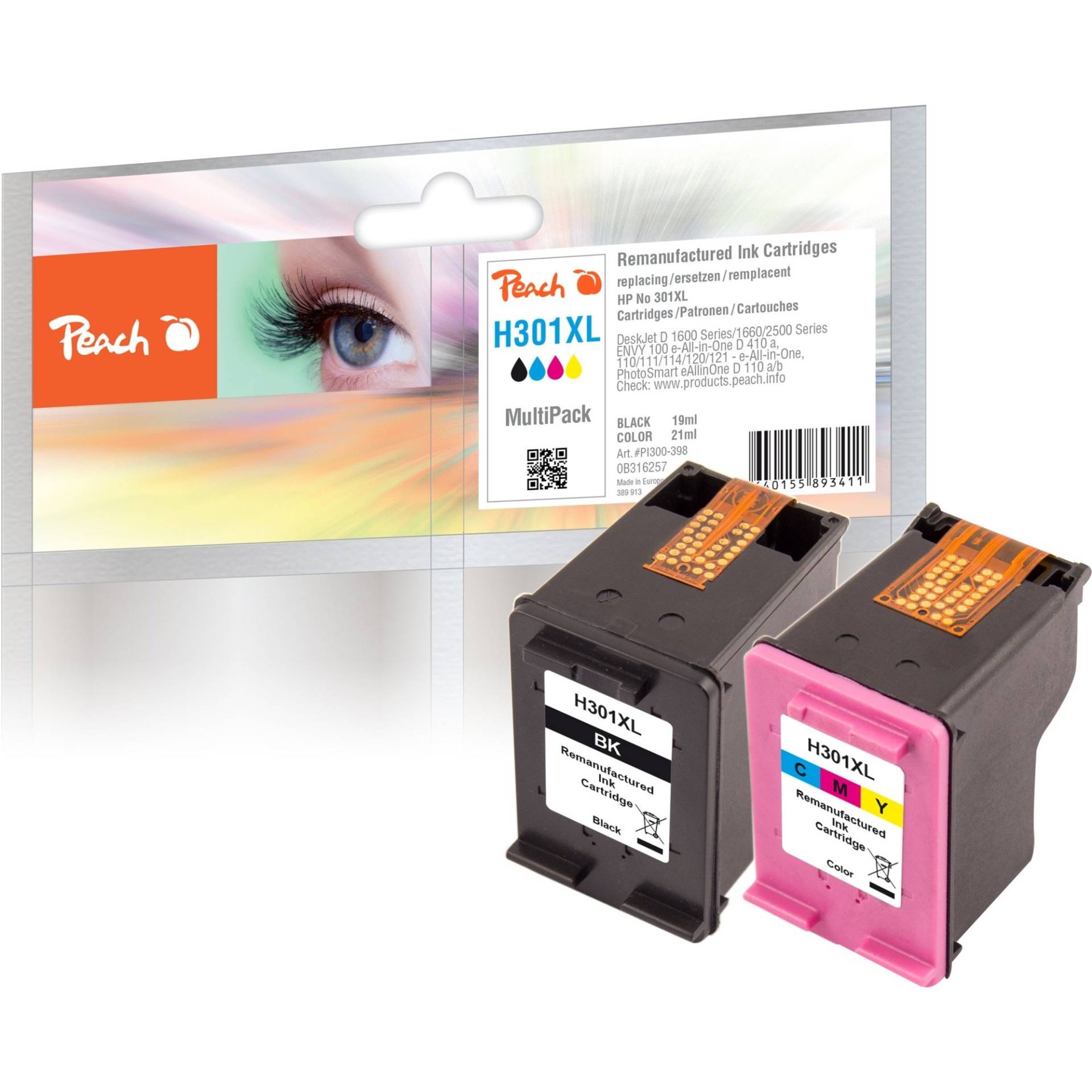 Tinte schwarz + color PI300-399 von Peach