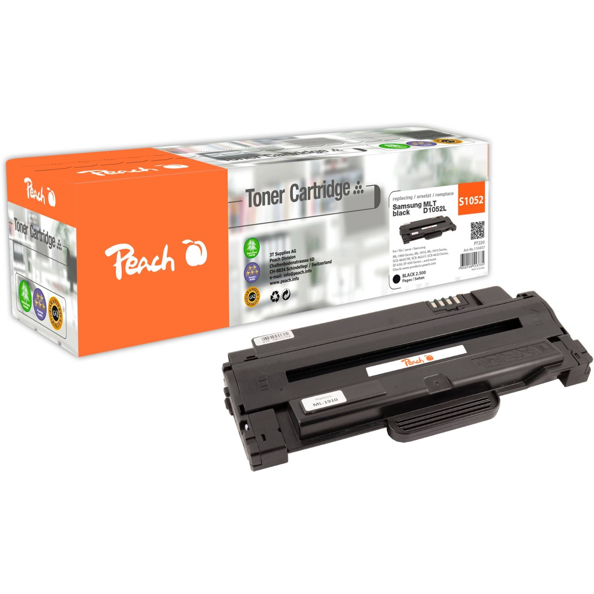 Toner schwarz 110457 von Peach