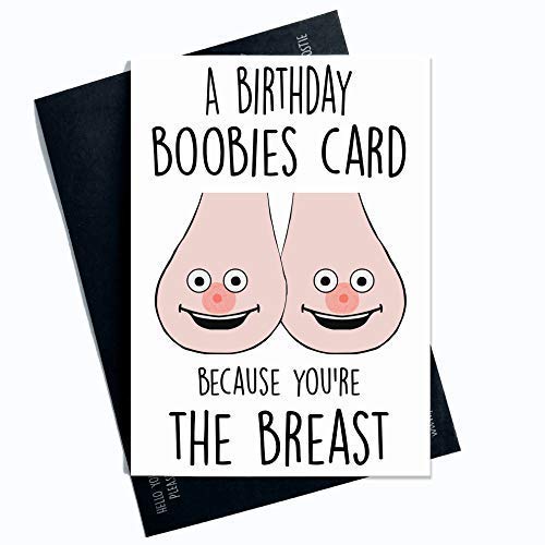 Grob Geburtstagskarte Bester Freund Lustig Geburtstagskarte Lustig Geburtstagskarte You'Re The Brust Brüste Tits Pun Geburtstagskarte Erwachsenen Humor PC420 von Peachy Antics