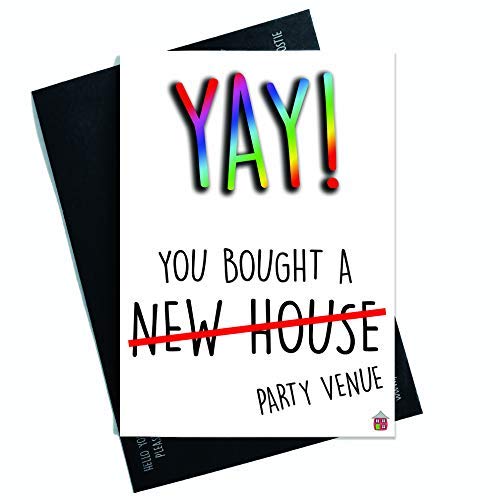 Lustig Congrats New Home Karte Umzug Karte Erste Heim Happy New Home Einweihungsfeier Karte Party Neu Haus Umzug Neuwertig PC541 von Peachy Antics