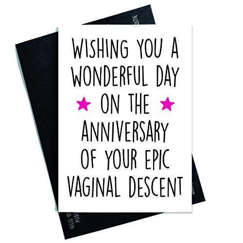 Lustig Geburtstagskarte, Lustig Friend Karte, Bester Freund Karte, Boyfriend Geburtstagskarte, Lustig Grußkarten, Banter Lacht Vaginal Descent PC116 von Peachy Antics
