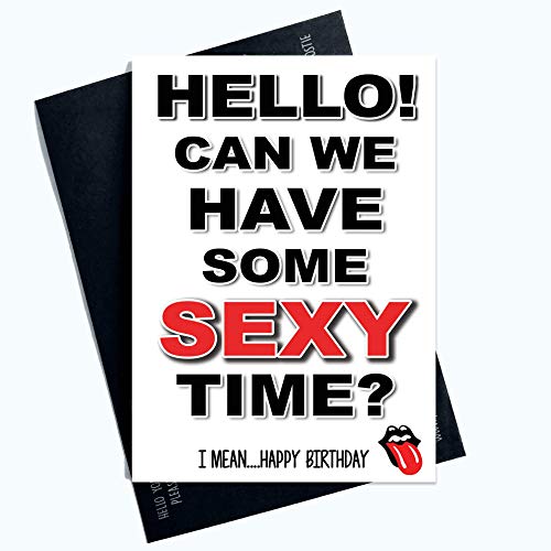 Lustig Unanständig Happy Birthday Karten Kann We Have Einige Sexy Zeit Boyfriend Ehefrau PC977 von Peachy Antics