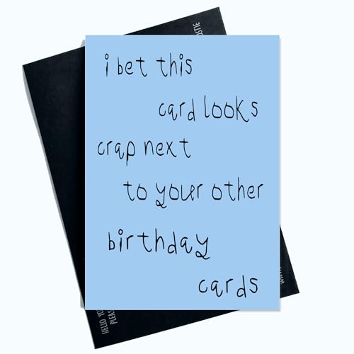 Peachy Antics Lustige Geburtstagskarte für Ihn, Aufschrift I Bet This Card Looks For Friends, Family, Work Colleagues, lustige Karte, Witz, Neuheit SP171 von Peachy Antics