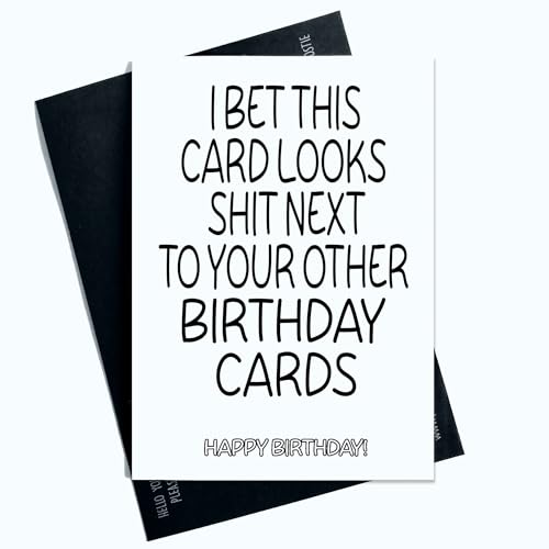 Peachy Antics Lustige Geburtstagskarte für Sie und Ihn, I Bet This Card Looks For Friends, Family, Work Colleagues, lustige Karte, Witz, Neuheit SP169 von Peachy Antics