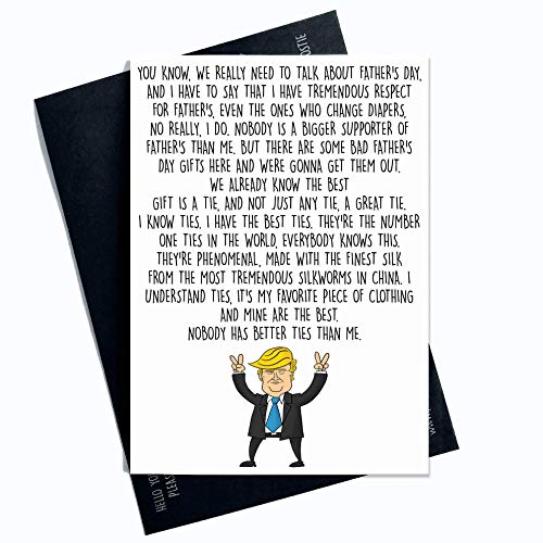 Trump Vatertagskarte, lustige Vatertagskarte, Karte für Väter, Mütter, Väter, Spaß, witzig, Geschenk für Väter PC411 von Peachy Antics