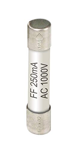 Feinsicherung ~ 250 mA / 1000 V ~ 6,3 x 32 mm ~ super flink (FF) von PeakTech