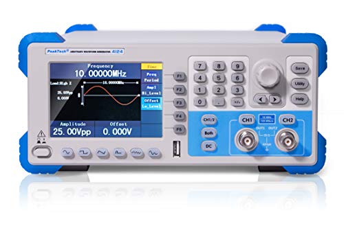 P 4124 2CH Arbitrary Funktionsgenerator, 1 µHz – 10 MHz P 4124 2CH Arbitrary Funktionsgenerator, 1 µHz – 10 MHz von PeakTech