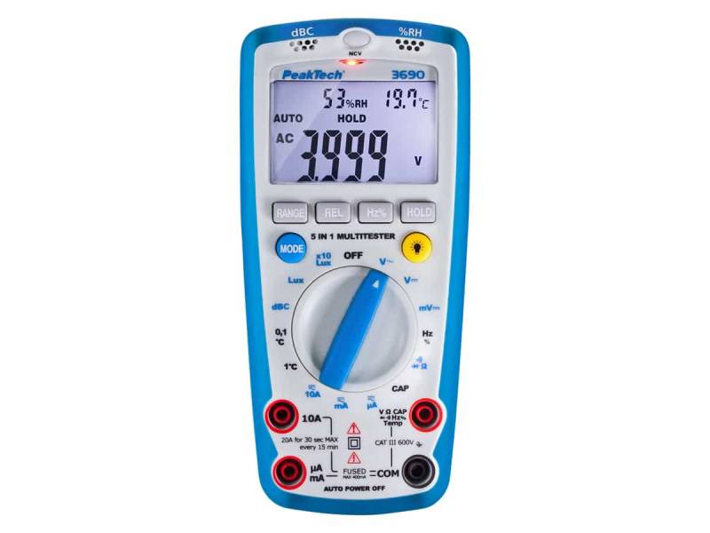 PEAKTECH Multimeter, P 3690, mit Umweltmessungen von PeakTech
