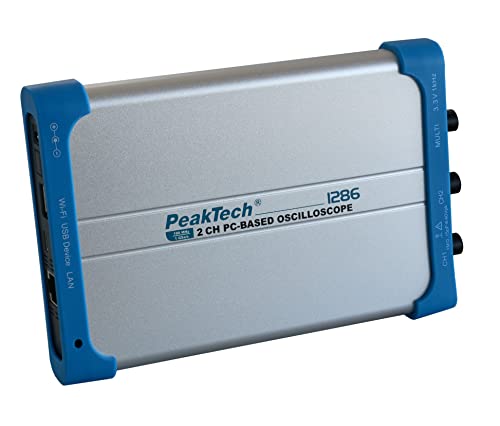 PeakTech 1286 - PC-Oszilloskop, 2 Kanal, 100 MHz, 1GS/s, USB und LAN Schnittstelle, PC Software, P 1286 von PeakTech