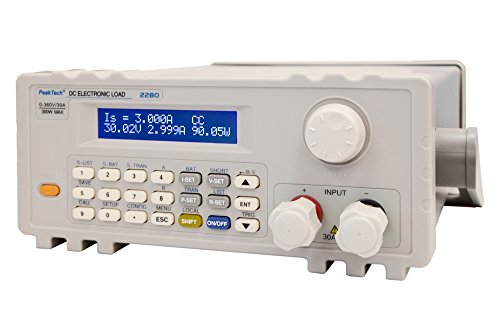 PeakTech 2280 – Programmierbare DC-Elektronische Last 300W mit genauem LCD-Display, USB-to-COM Adapter, Dynamische Lastprüfung, Konstantmodus, Gleichspannungen bis zu 360V, Entladeprüfer für Batterien PeakTech 2280 – Programmierbare DC-Elektronische Last 300W mit genauem LCD-Display, USB-to-COM Adapter, Dynamische Lastprüfung, Konstantmodus, Gleichspannungen bis zu 360V, Entladeprüfer für Batterien von PeakTech