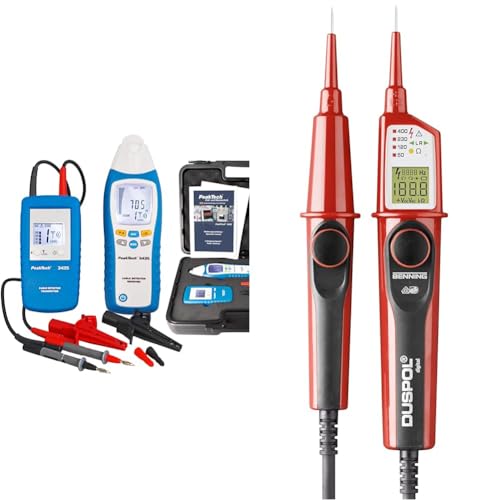 PeakTech 3435 – Leitungssuchgerät mit Sender & Empfänger für Kurzschlüsse - Empfangstiefe: bis 2 Meter & Benning Duspol digital Spannungs und Durchgangsprüfer, 050263 PeakTech 3435 – Leitungssuchgerät mit Sender & Empfänger für Kurzschlüsse - Empfangstiefe: bis 2 Meter & Benning Duspol digital Spannungs und Durchgangsprüfer, 050263 von PeakTech