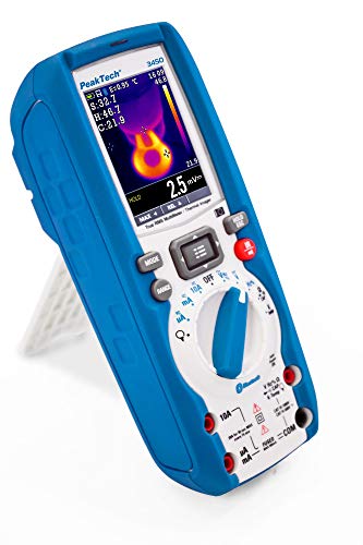 PeakTech 3450 – True RMS Digital Multimeter mit Wärmebildkamera, Bluetooth und TFT Grafik-Display, Profi-Handmultimeter, Autorange, Datenlogger, Datalogger, Durchgangsprüfer, Messgerät - Cat III 1000V PeakTech 3450 – True RMS Digital Multimeter mit Wärmebildkamera, Bluetooth und TFT Grafik-Display, Profi-Handmultimeter, Autorange, Datenlogger, Datalogger, Durchgangsprüfer, Messgerät - Cat III 1000V von PeakTech