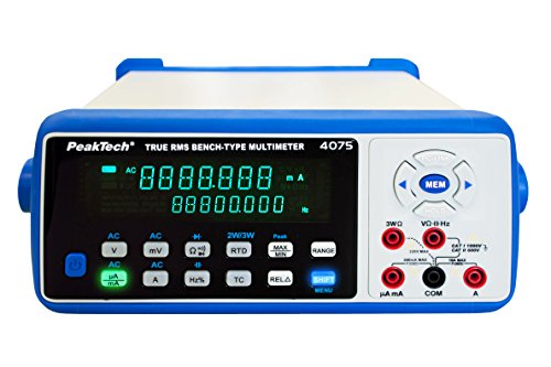 PeakTech Digital-Tischmultimeter 4 5/6-Stellig mit USB, Lan, Bluetooth, Rs-232 und SD-Karte, 1 Stück, P 4075 PeakTech Digital-Tischmultimeter 4 5/6-Stellig mit USB, Lan, Bluetooth, Rs-232 und SD-Karte, 1 Stück, P 4075 von PeakTech